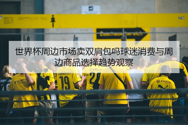 世界杯周边市场卖双肩包吗球迷消费与周边商品选择趋势观察